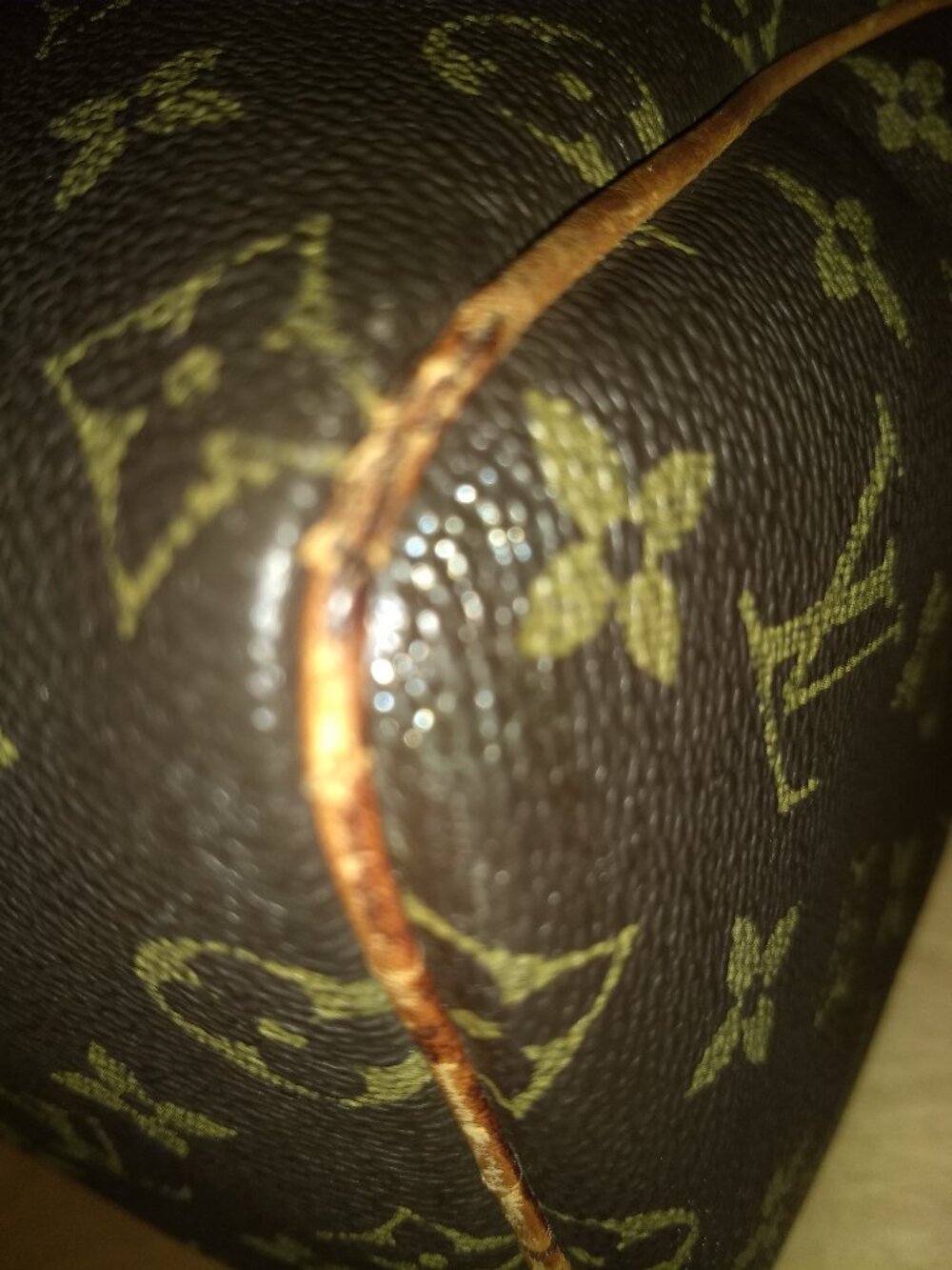 Louis Vuitton Monogram M41528 Brown Canvas France Vintage Bag. - Picture 6 of 15